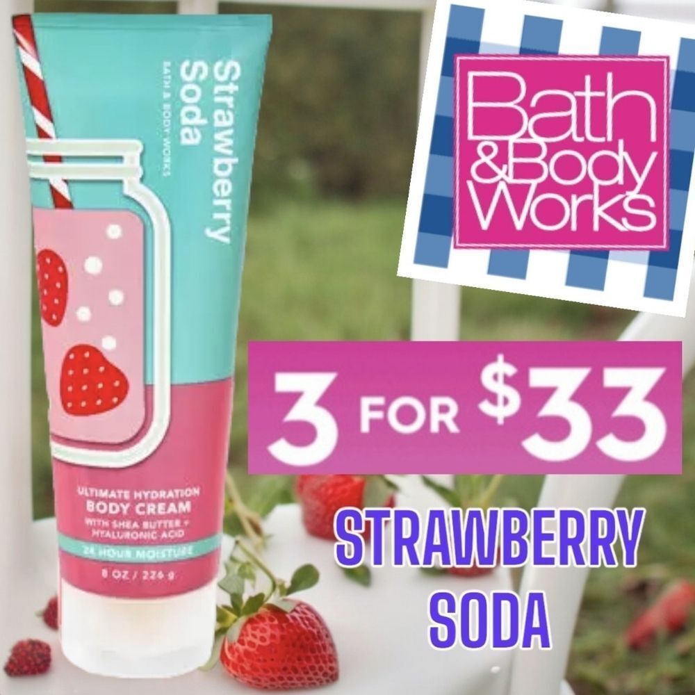 Bath & Body Works Strawberry Soda Body Cream